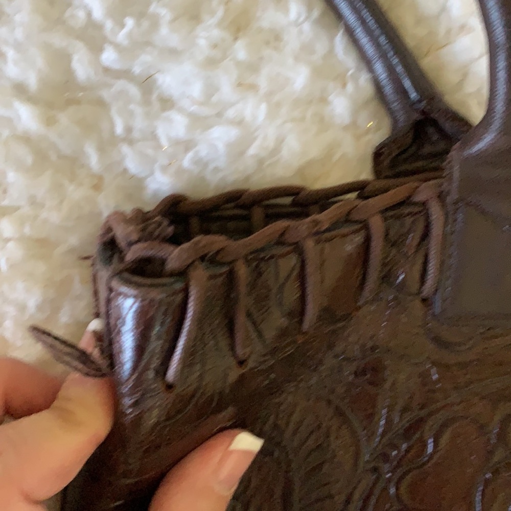 Berge Tooled Leather Purse Made In Italy Gem